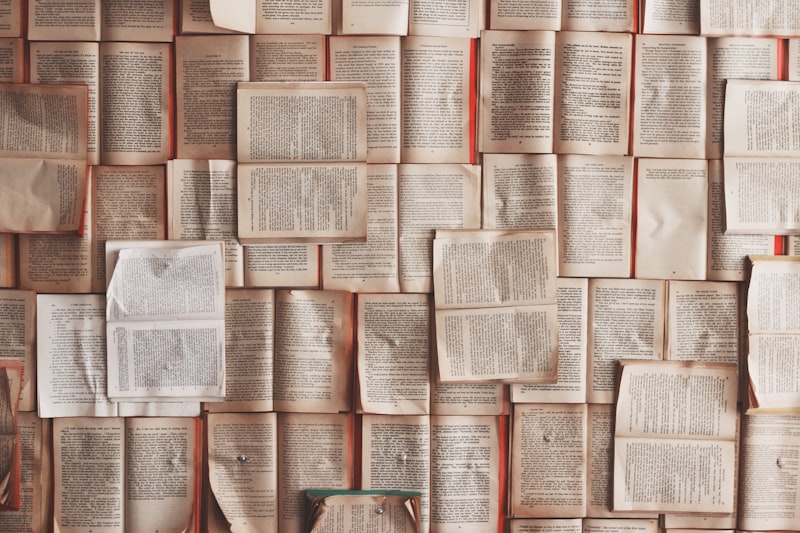 Open newspaper pages